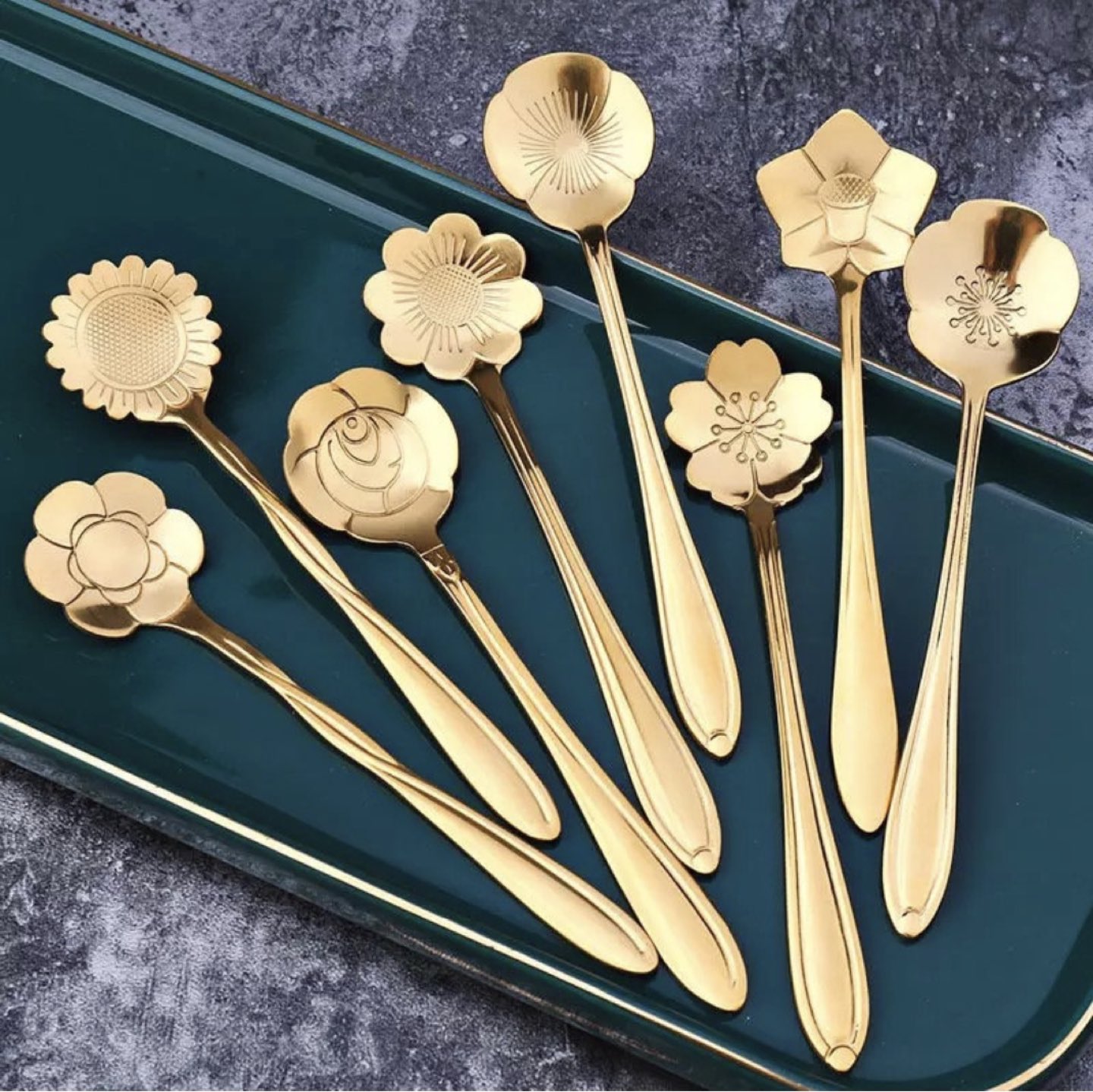 Flower small spoon set