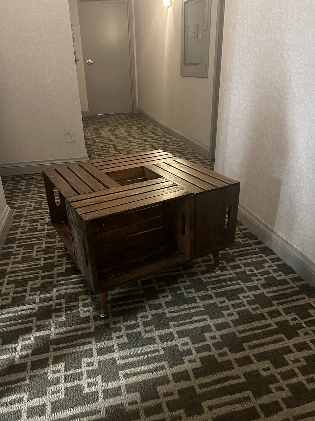 Handmade crate coffee table thumbnail