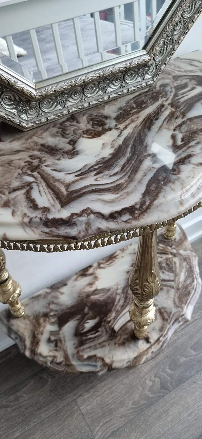 marbel console with mirror - photo 4