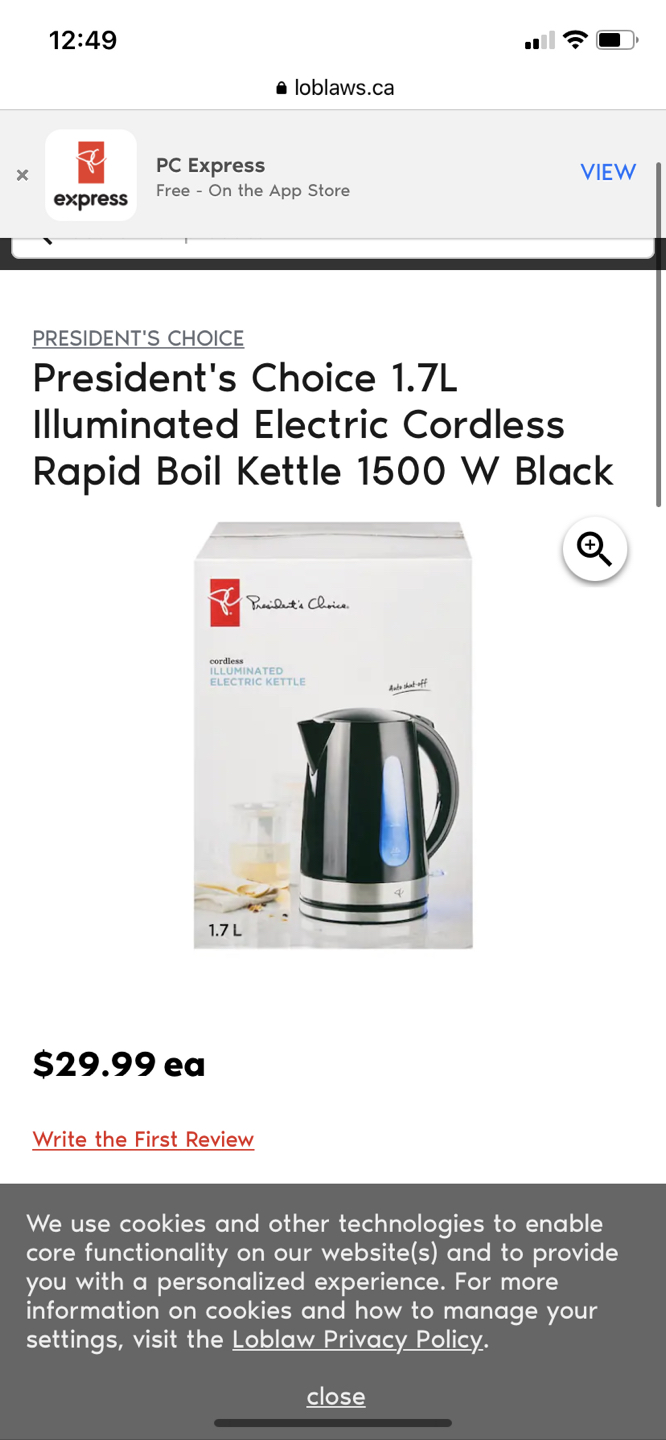 Electric Kettle PC brand