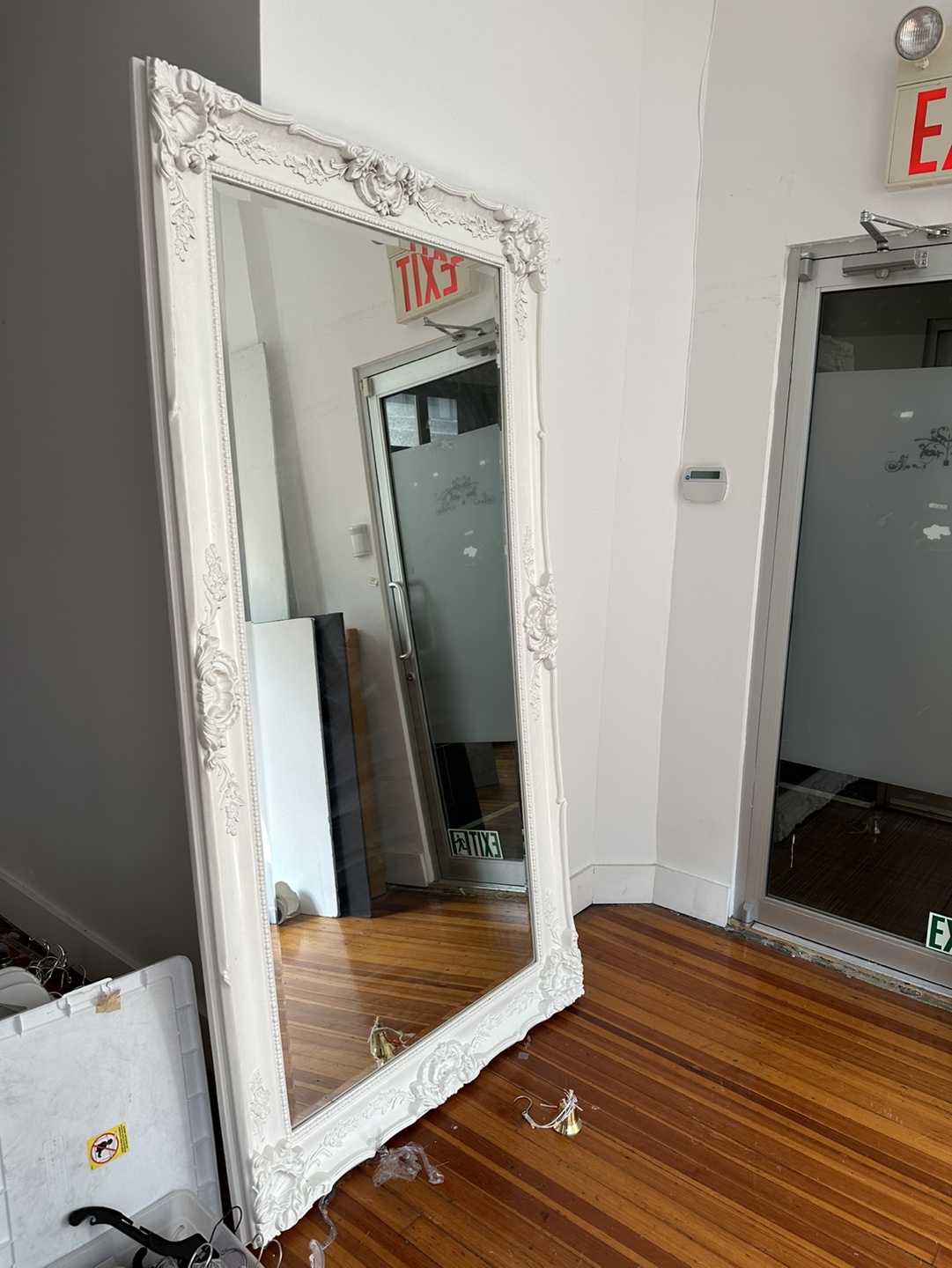 Large ornately framed full length mirror - photo 2