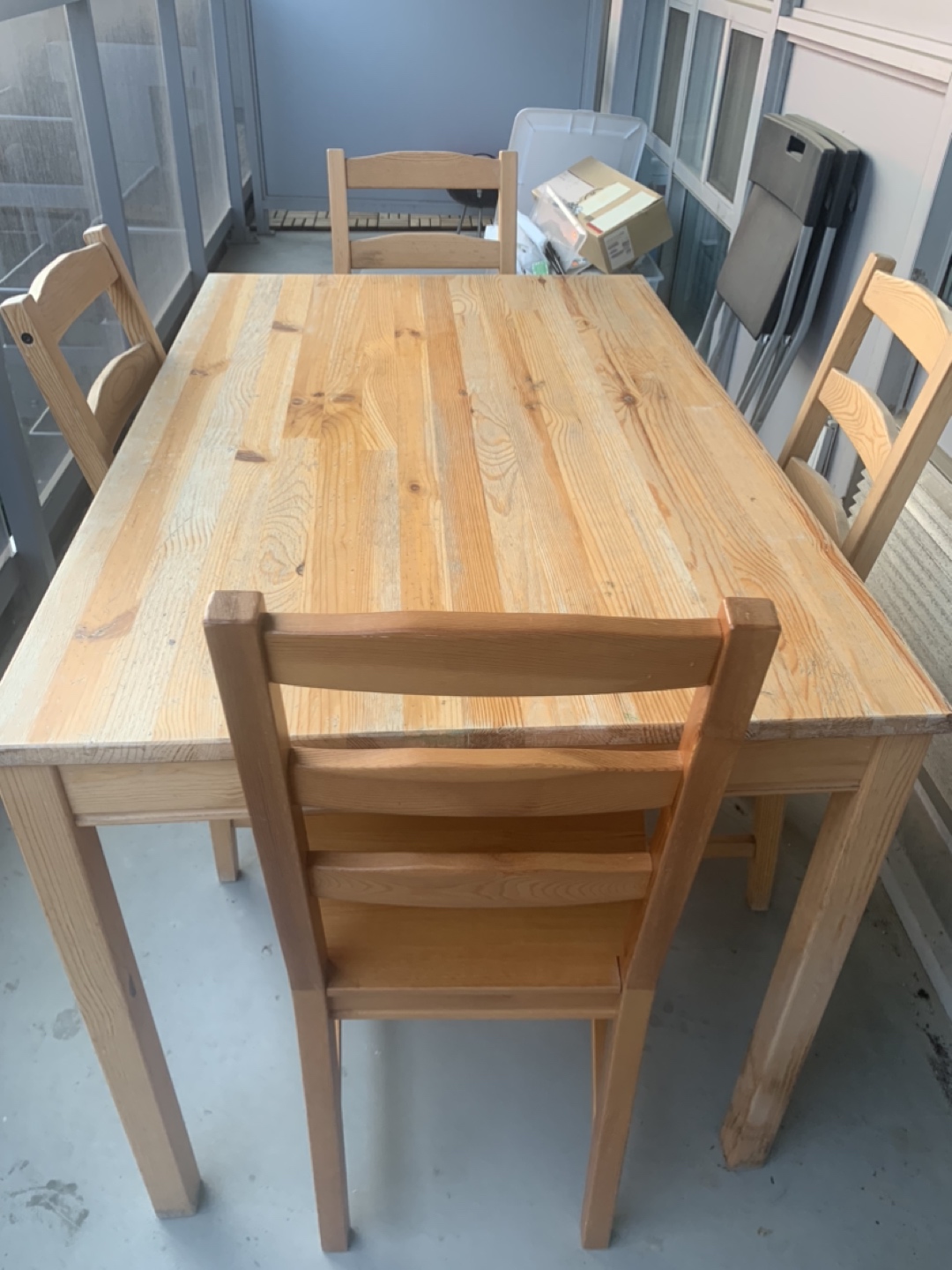 Table and chairs
