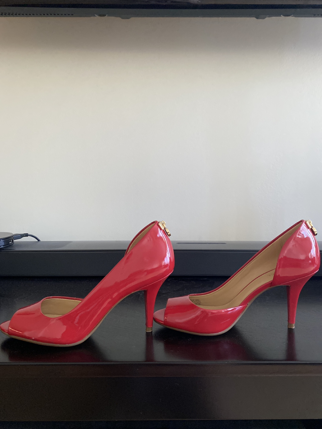 Michael Kors Red Peep Toe Heel (size 6) image indicator(4)