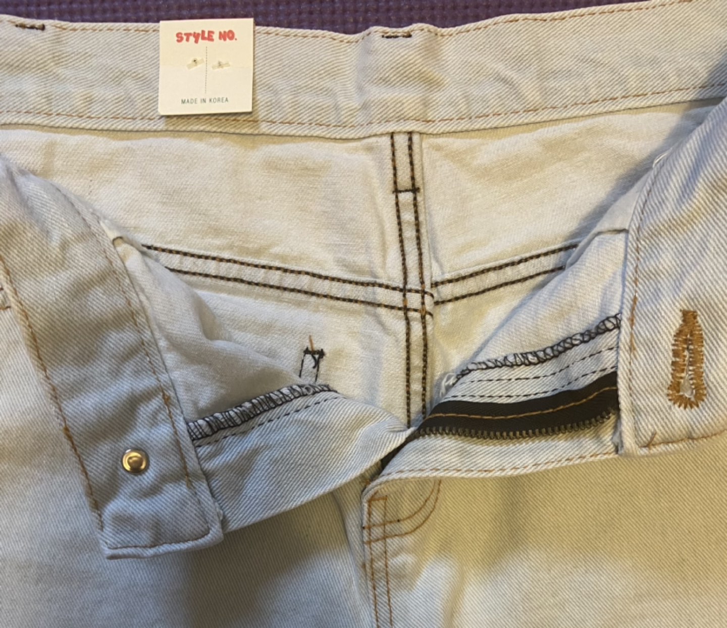 New Alice High-Rise Light wash Denim shorts, sz 30 (L) - photo 3