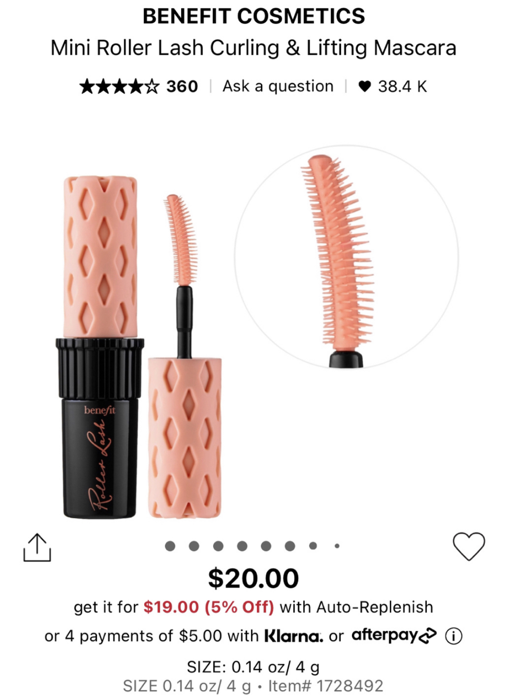 BRAND NEW! Mini Benefit Mascara - photo 3