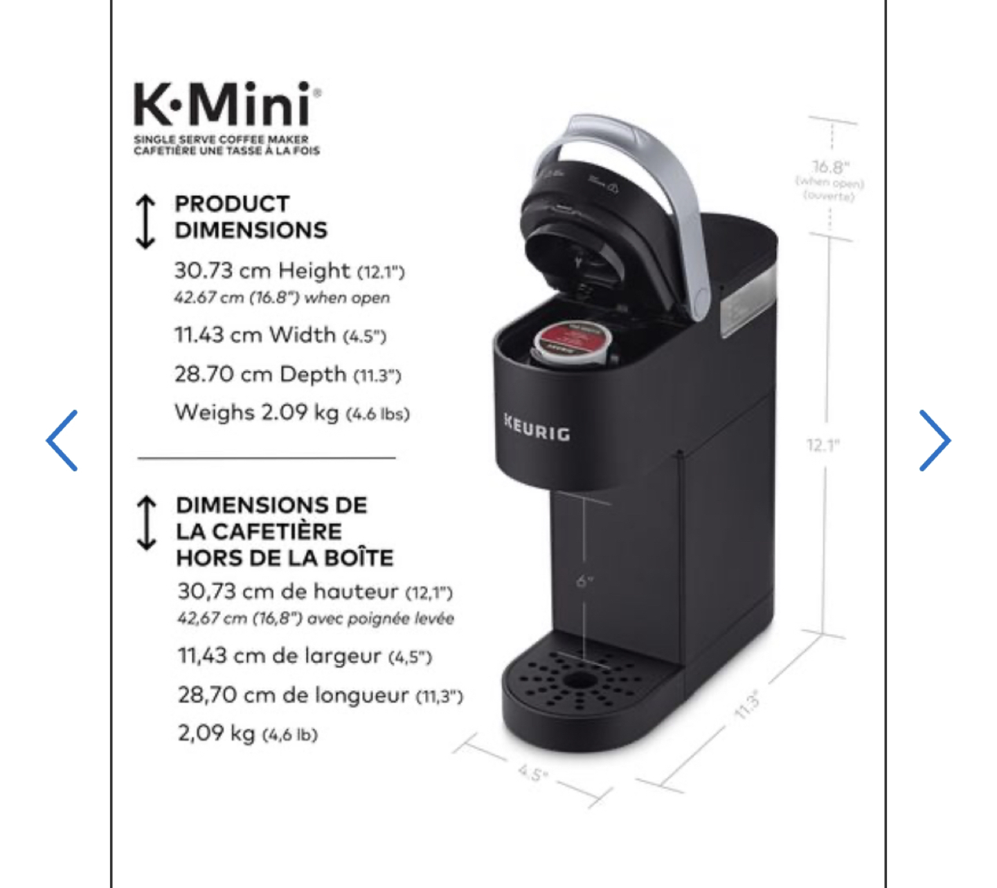 NEW in Box - Keurig K-Mini Single Serve K-Cup Pod Coffee Maker image indicator(3)