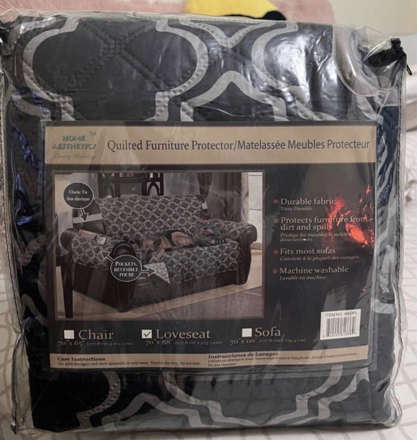 HOME AESTHETICS LOVESEAT COVER