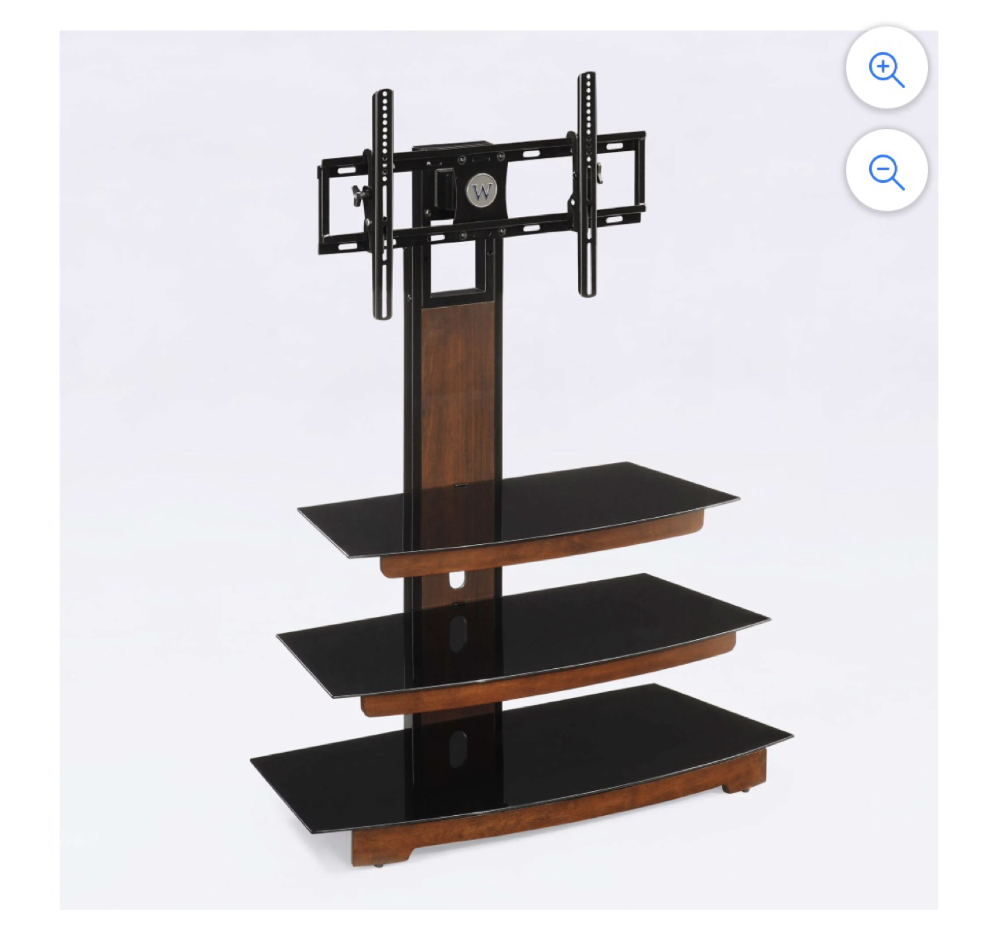 3 Tier Tv stand in Black and Brown thumbnail