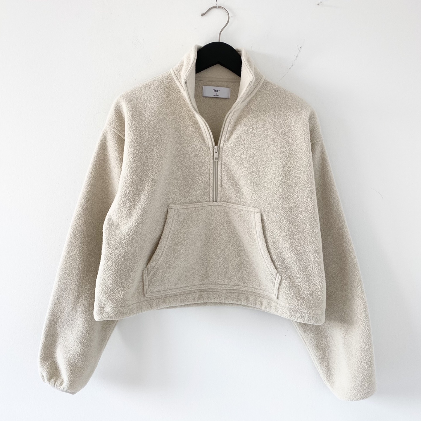 Aritzia Tna Polar ½ Zip Fleece Mock-Neck Sweater