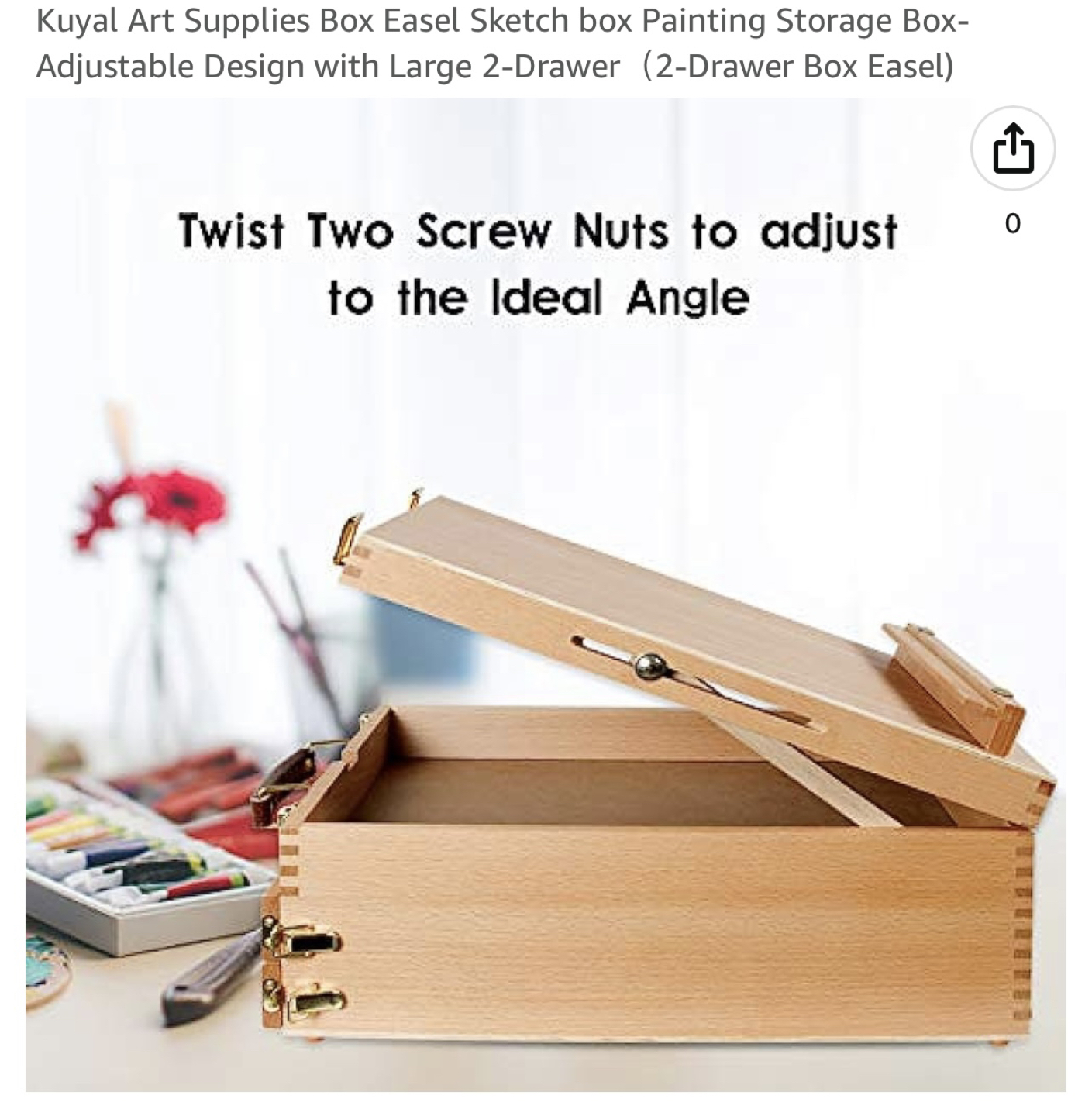 Artist storage and painting easel image indicator(5)