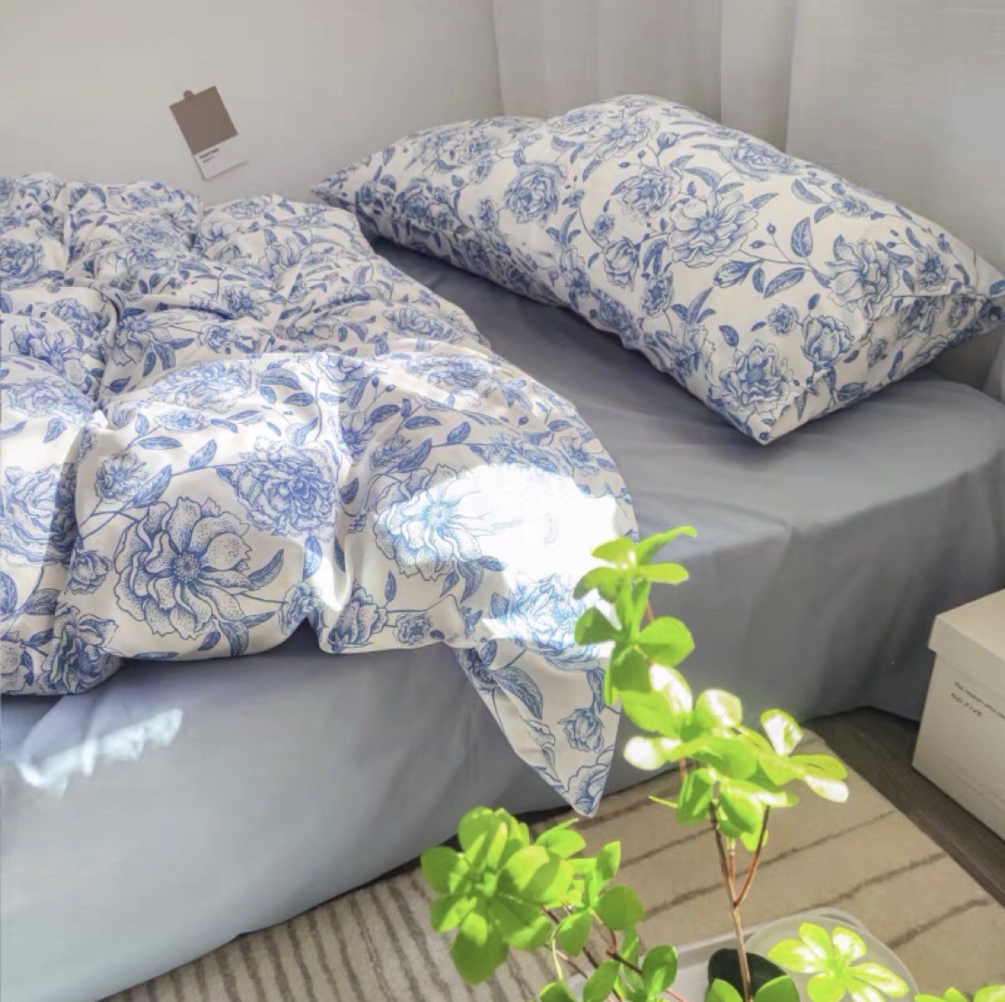 New 4pcs bedding -pillow cases+ duvet cover+ bedding sheet - photo 3
