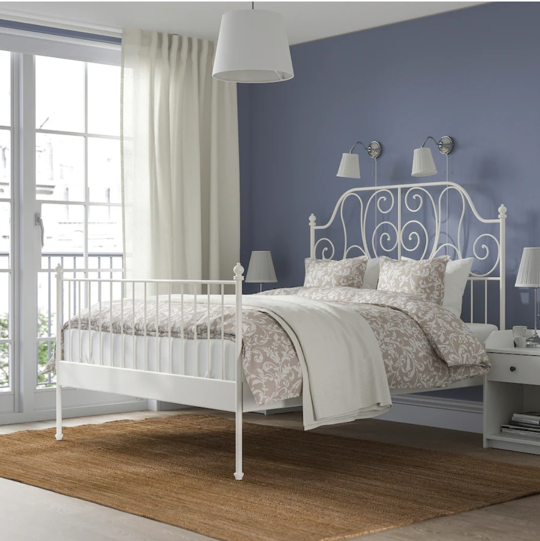 Bed frame (Queen) , white,  - photo 2