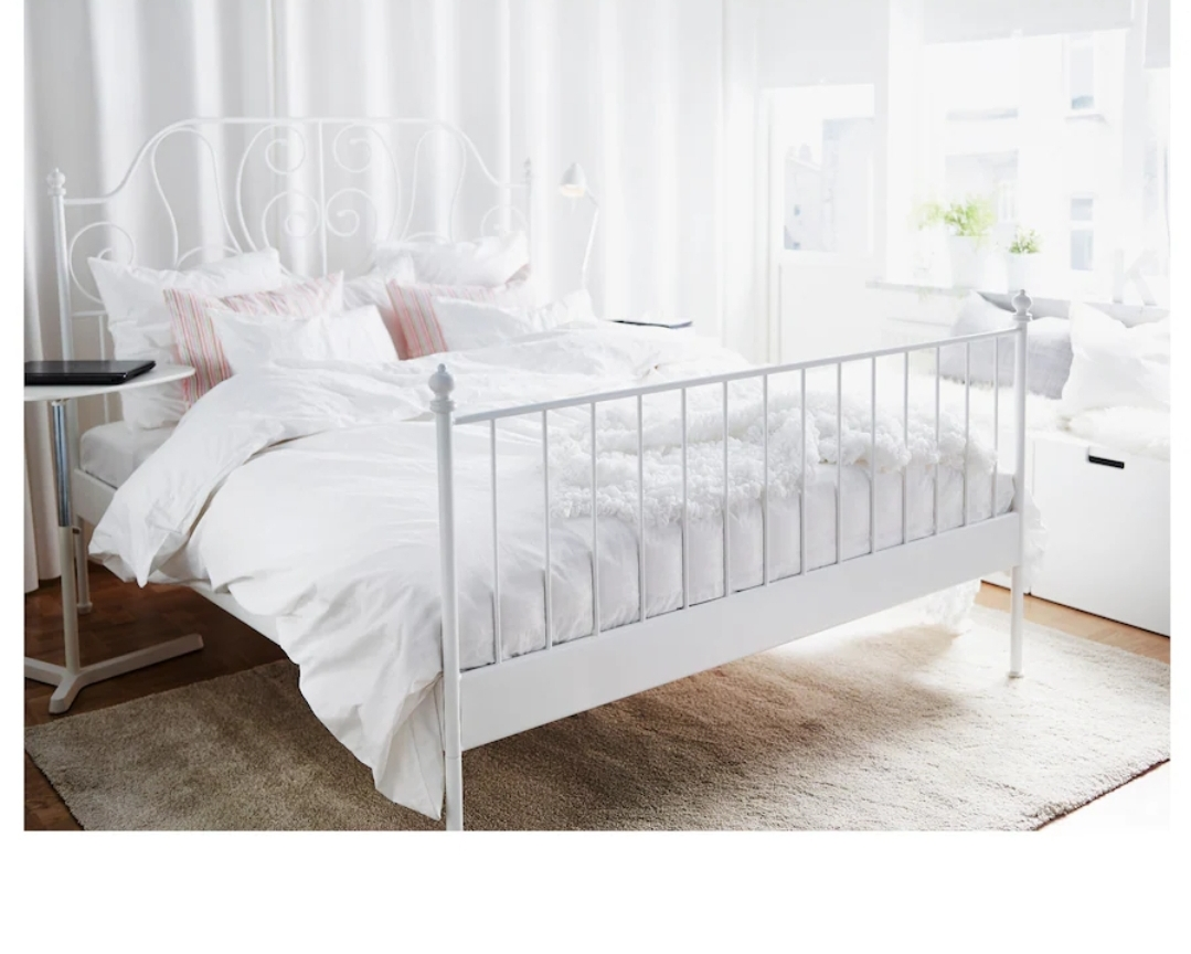 Bed frame (Queen) , white, 