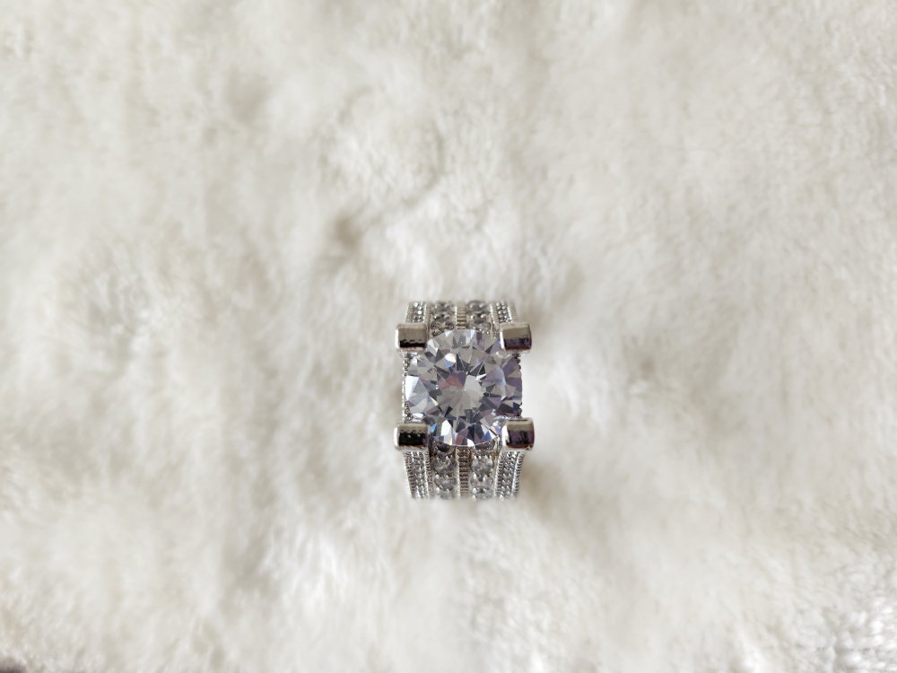 Cubic Zirconia statement piece ring