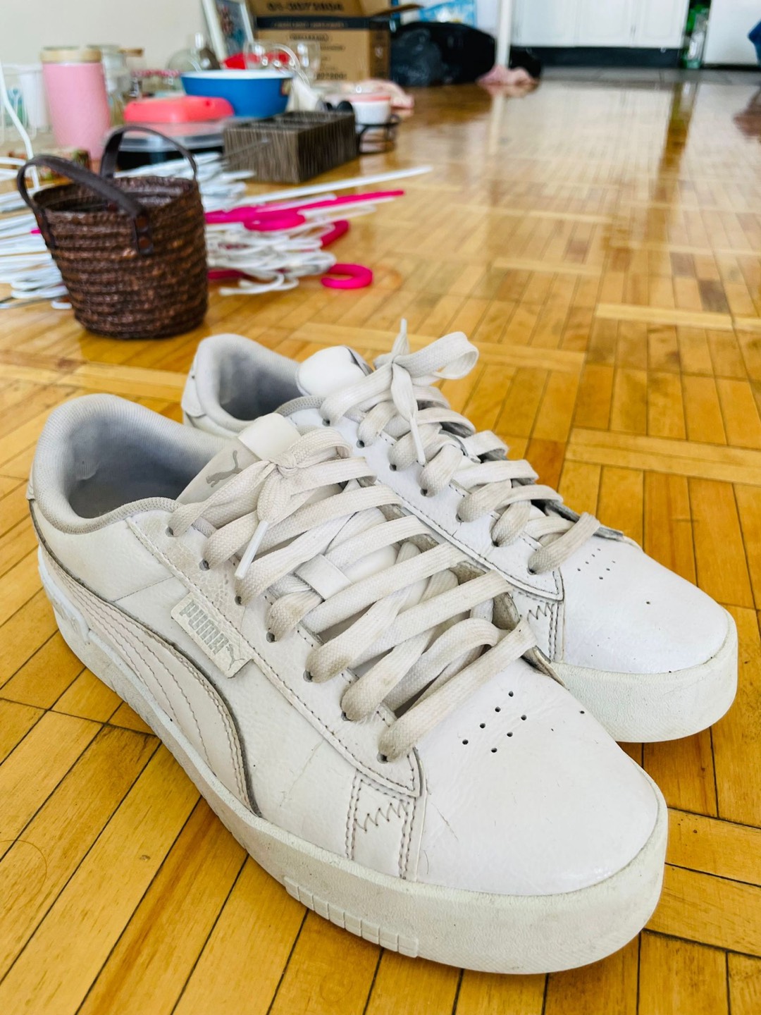 Puma Women’s White Sneakers - size 8.5 thumbnail