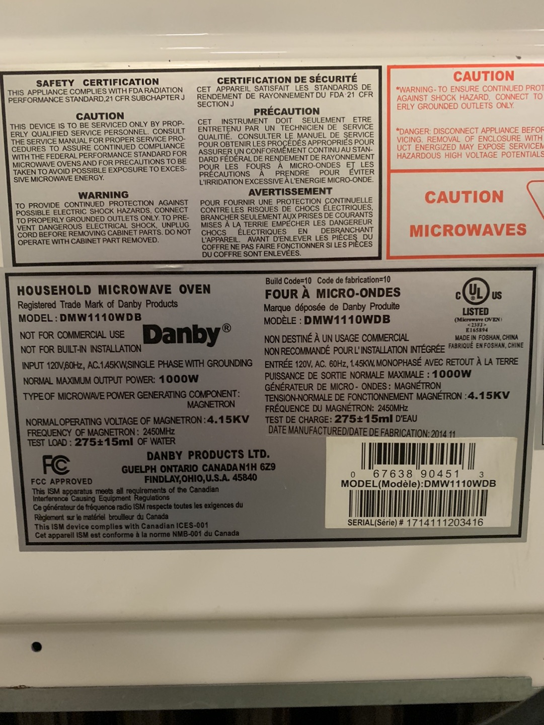 FINAL PRICE. Will be donated tomorrow. Microwave Medium size image indicator(3)