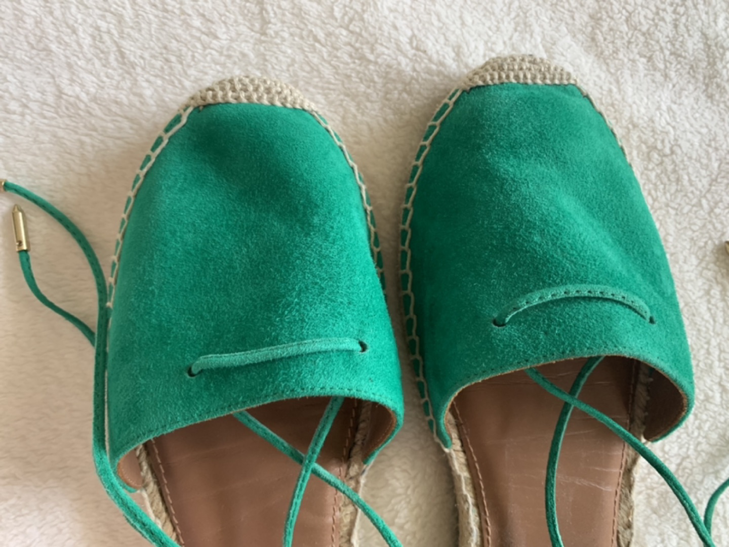 Aquazurra Kelly green Espadrilles- Size 9.5- Rare image indicator(2)