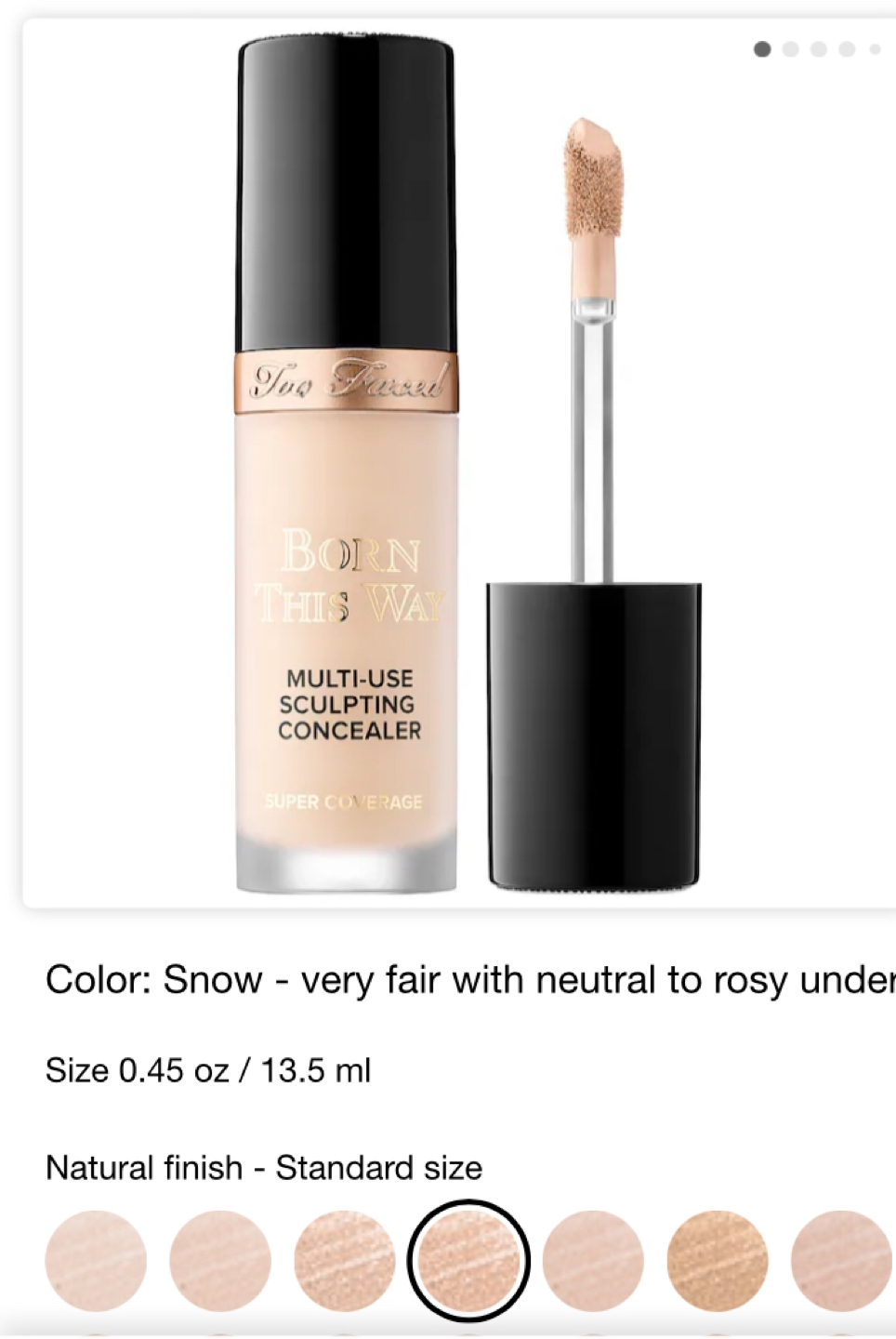 Too Faced-Born Like This Concealer-Snow