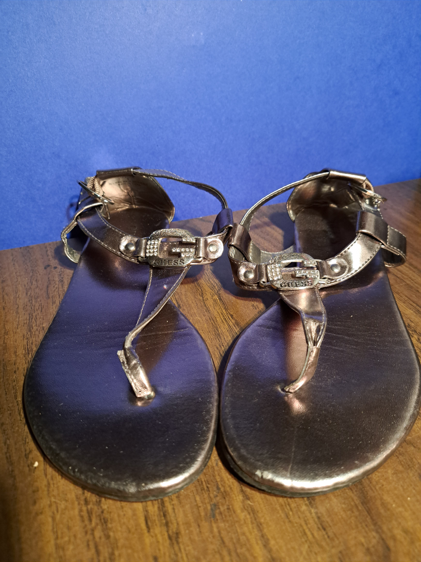 Guess Gold Flat Sandles