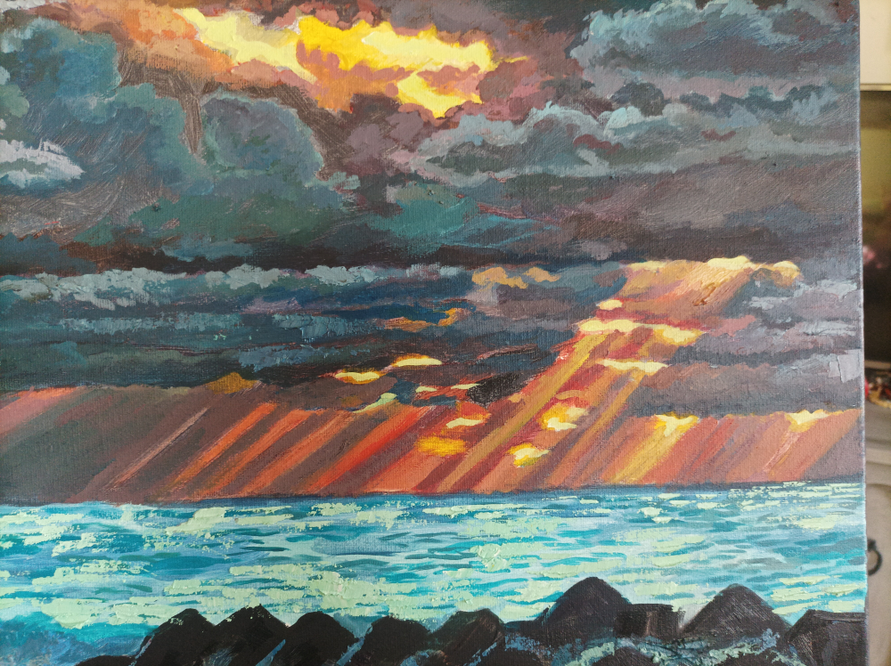 original oil painting 16 by 21" image indicator(2)