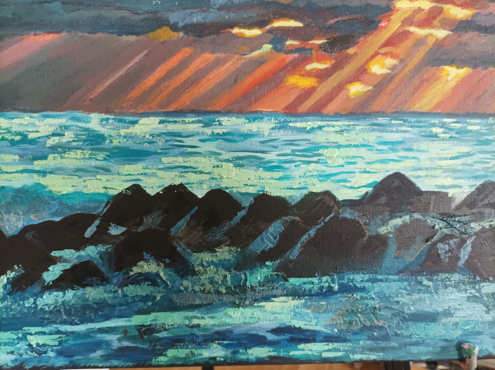 original oil painting 16 by 21" image indicator(8)