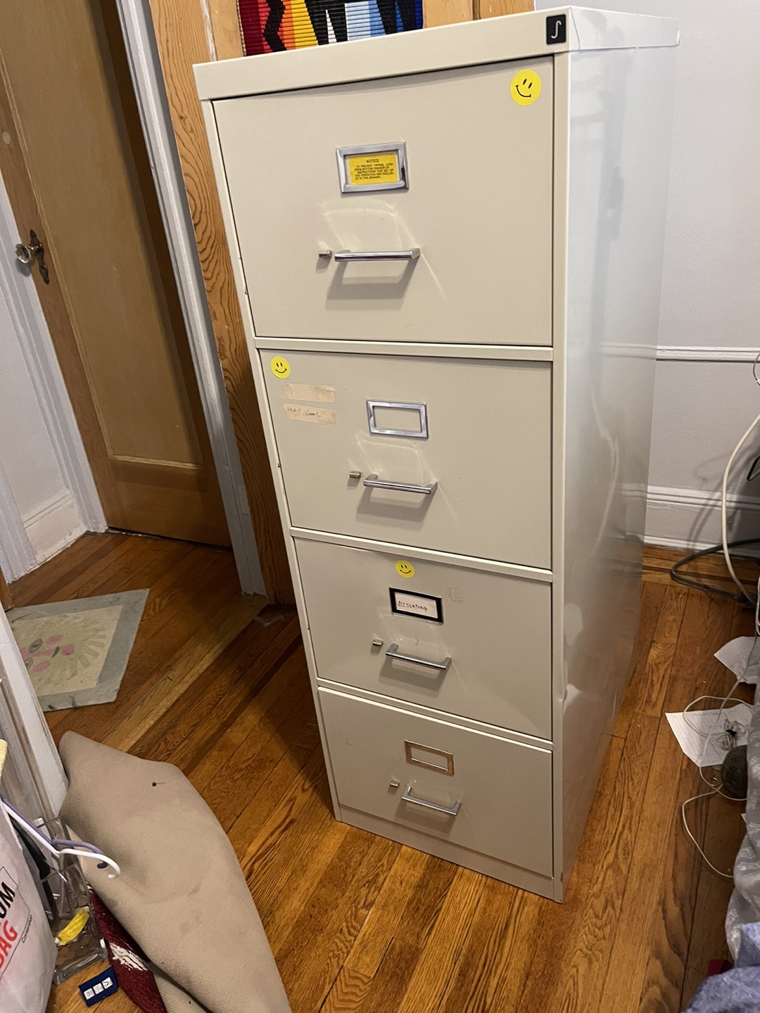 Metal file cabinet