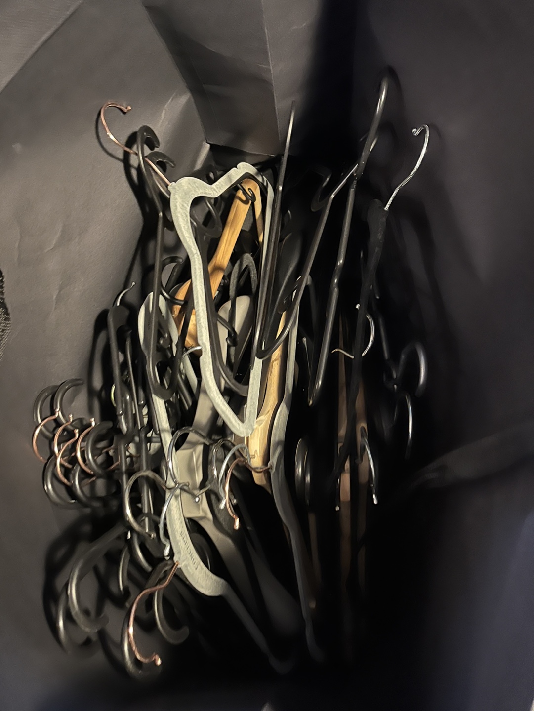 A bag of clothes hangers thumbnail