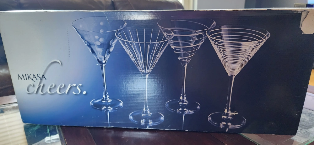 Mikasa cheers martini sales glasses