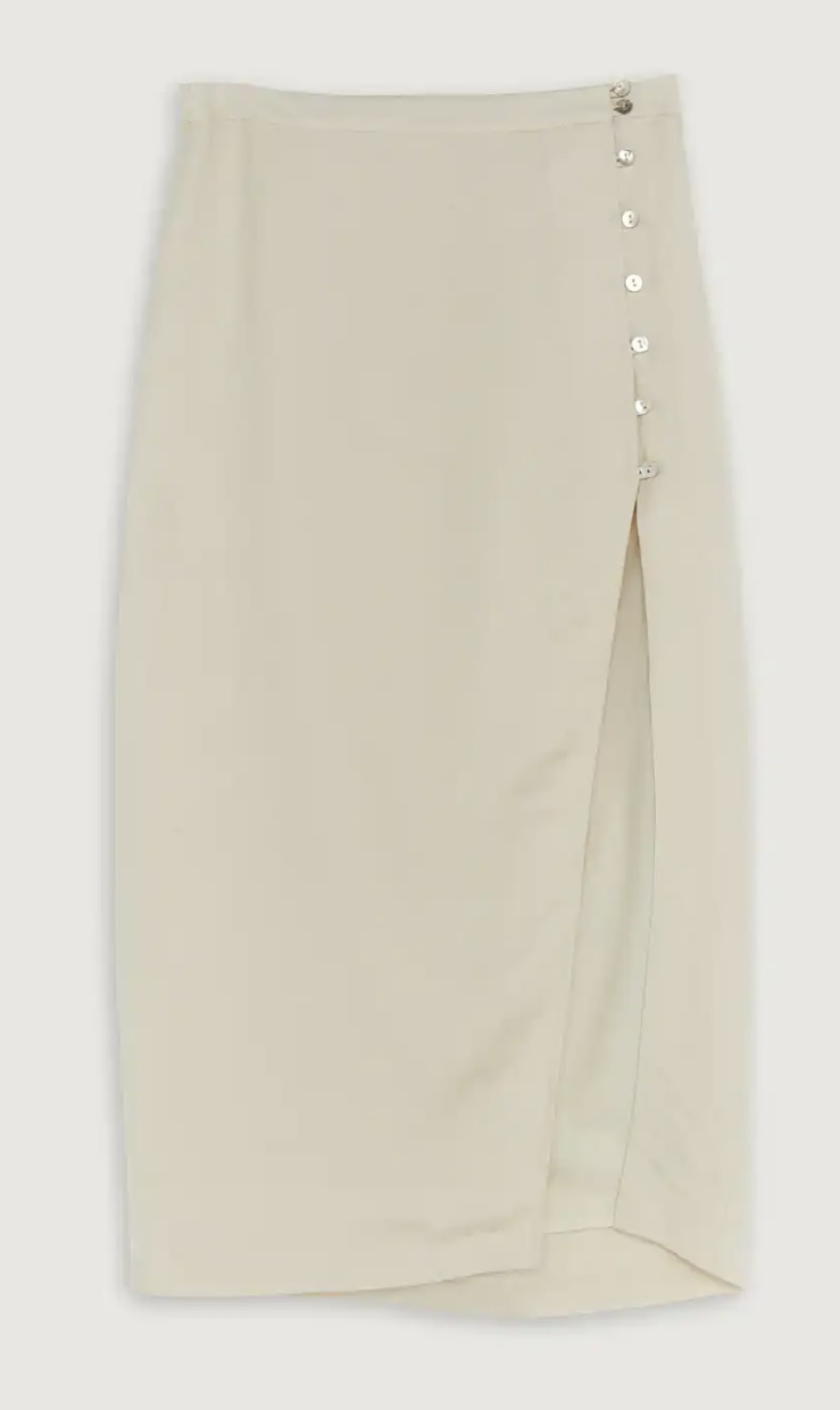 OAK + FORT- BUTTON UP MIDI SKIRT - photo 4