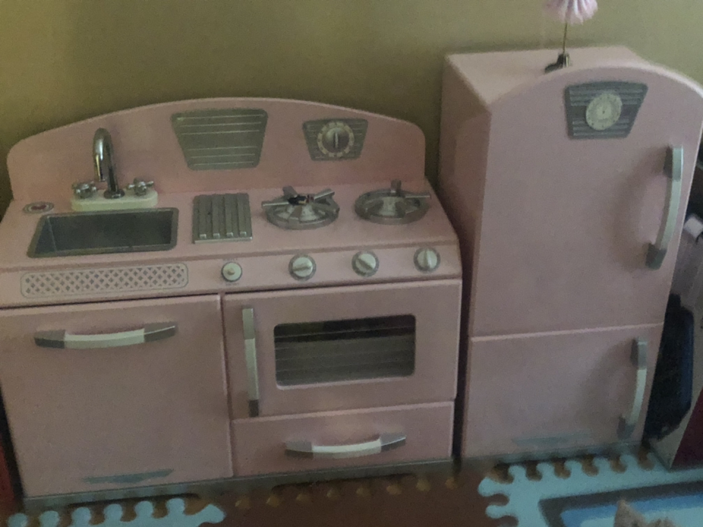 Kids Wooden Play Kitchen Set image indicator(3)