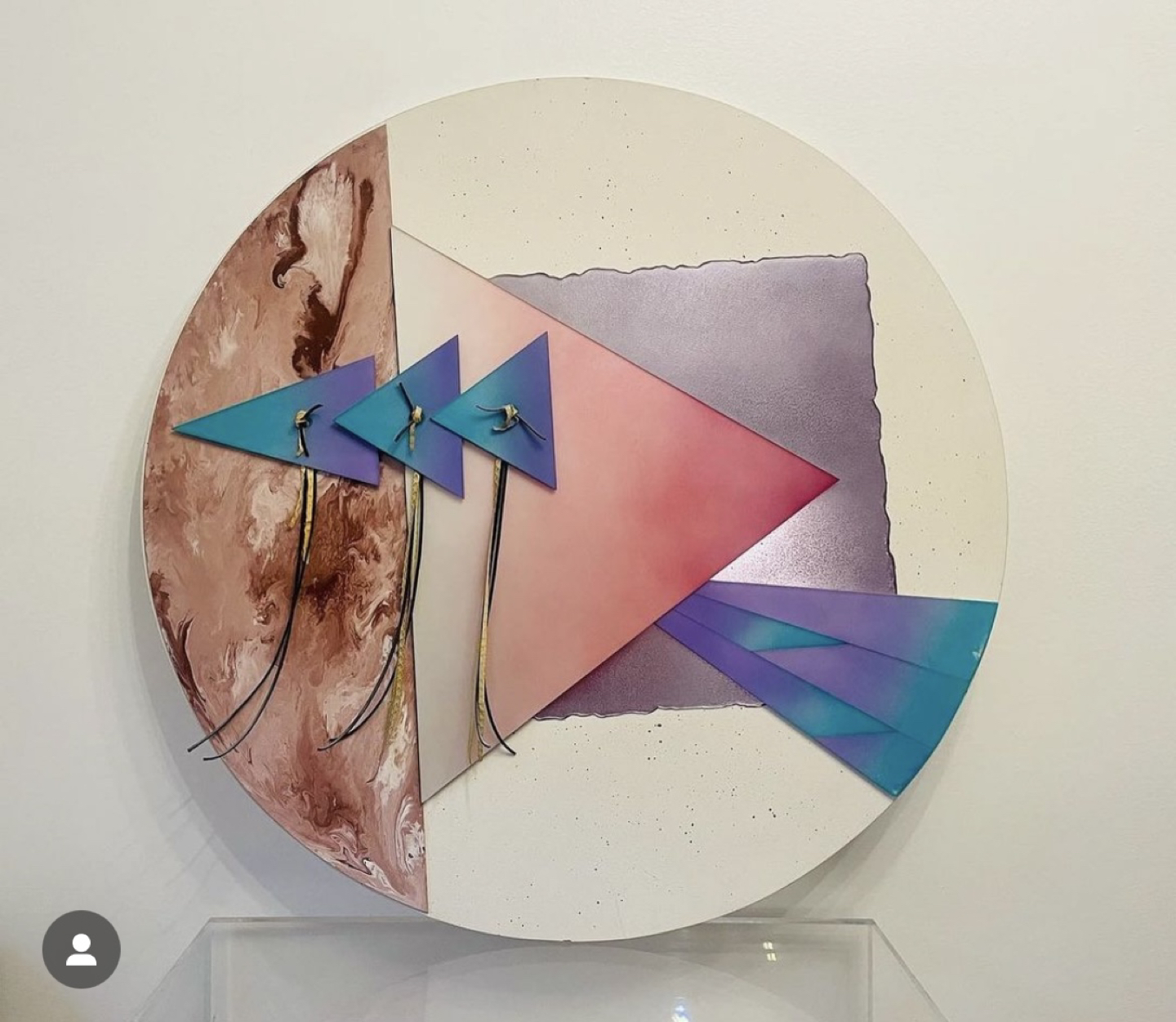 1991 Postmodern Memphis Style Mixed-Media Art by David Marshall