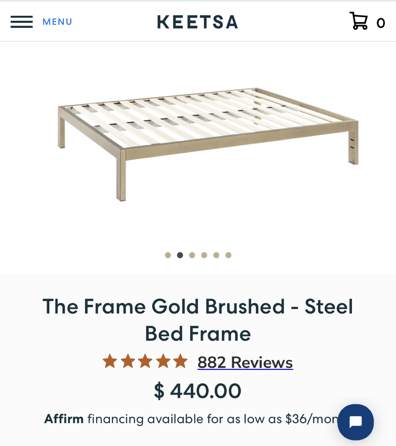 Keetsa Queen Bed frame