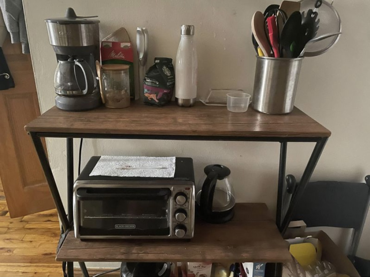 3 shelf narrow kitchen table