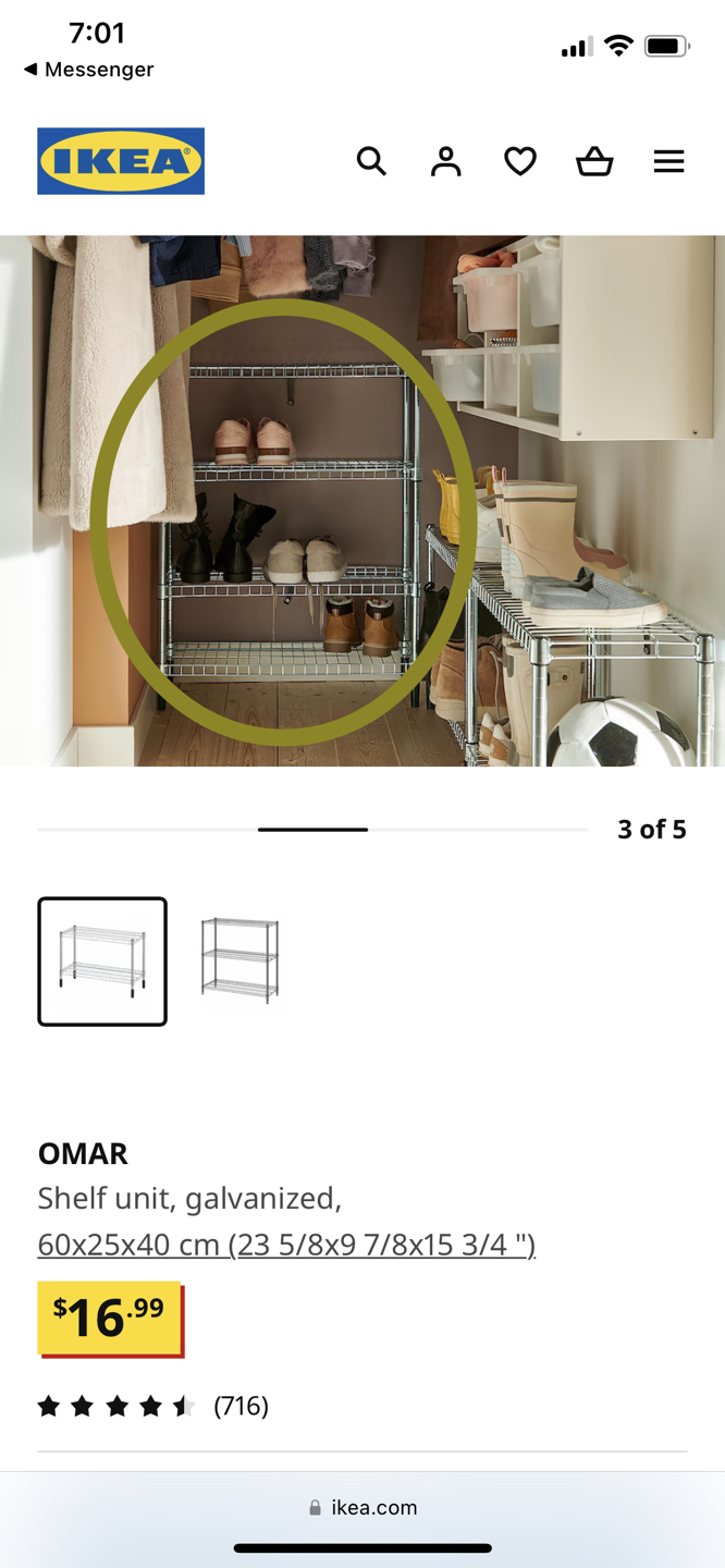 Metal IKEA Shelf