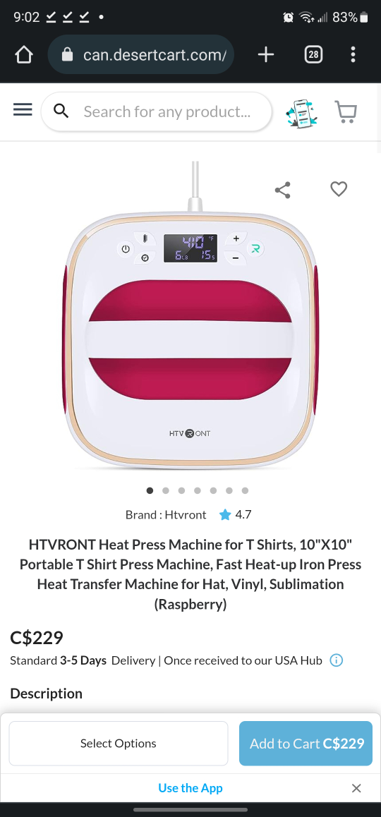 HTVRONT Heat Press Machine for T Shirts thumbnail