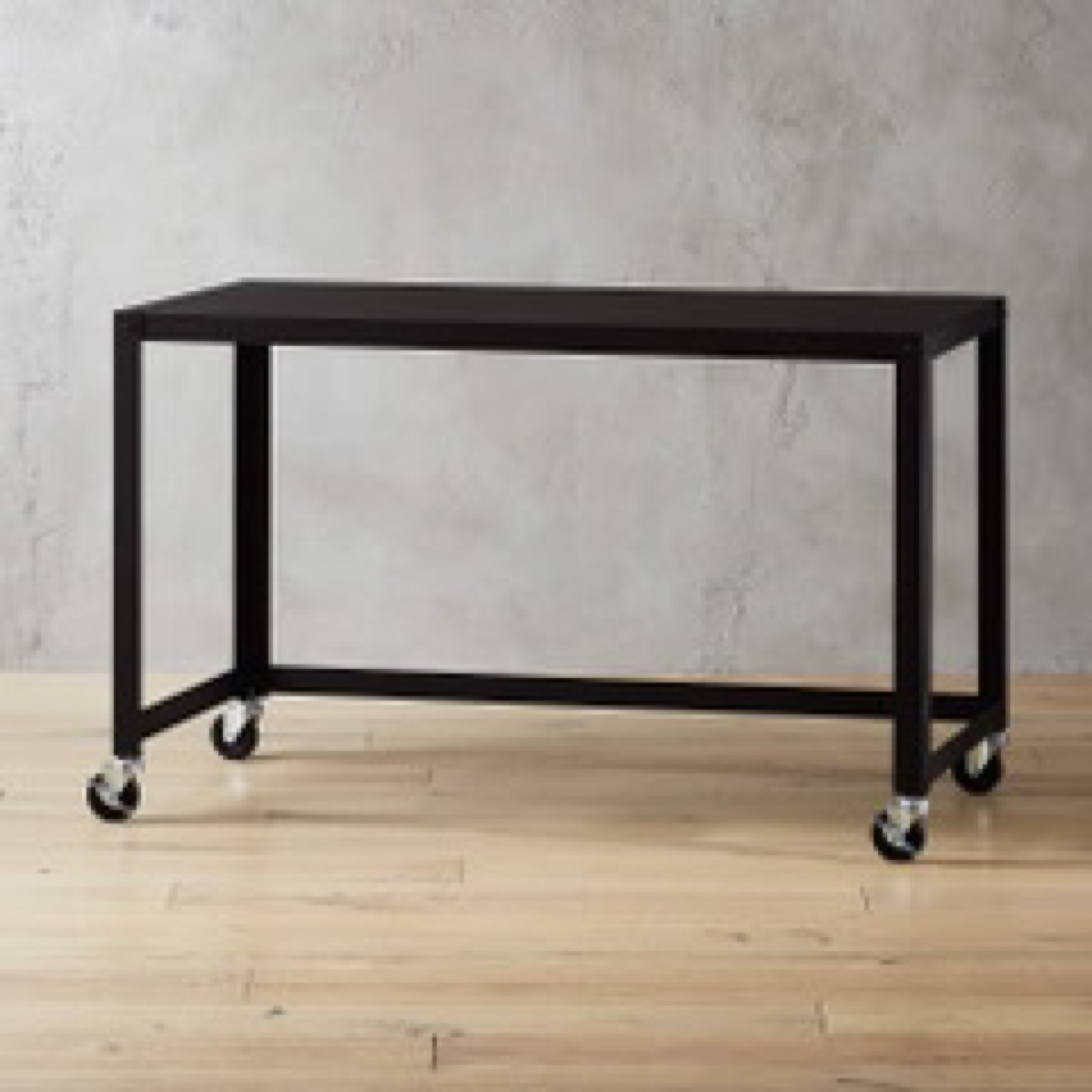 CB2 Go Cart Black Rolling Desk - photo 4