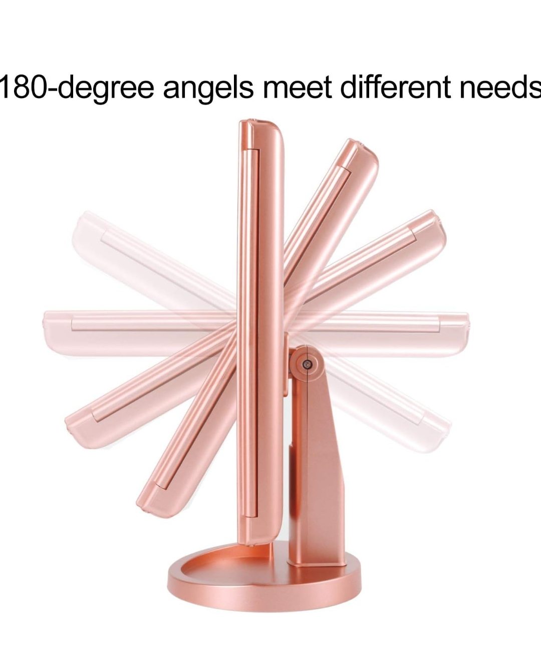 Magicfly LED Lighted Makeup Mirror Tri Fold image indicator(4)