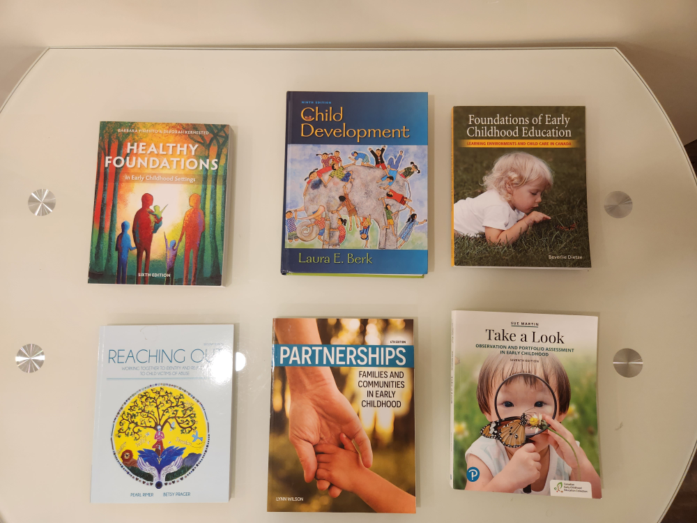College childcare textbooks, great condition, $50 each