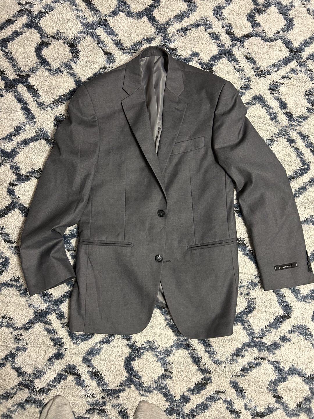 Gray Suit Jacket - Men 38 Regular #freecycle thumbnail
