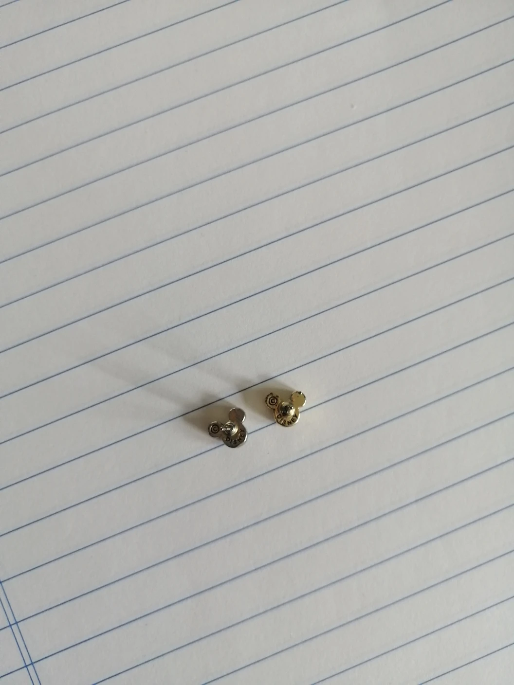 Gold Plated Disney Aquamarine Studs March - photo 2