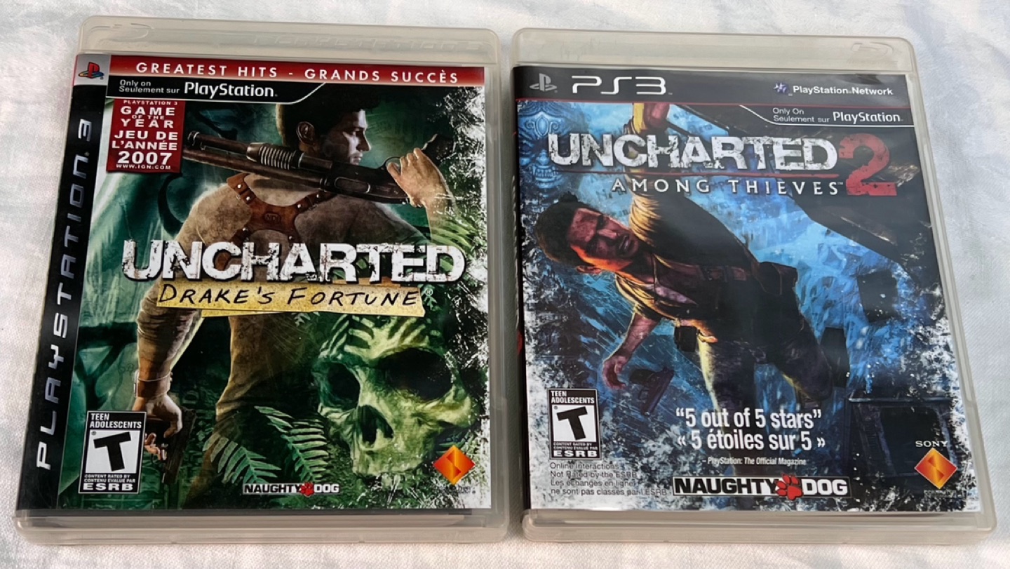 3 Games PS3— Uncharted 1 & 2 thumbnail