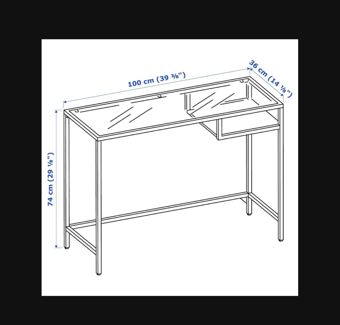 Ikea - Vittsjo desk (black) - photo 3