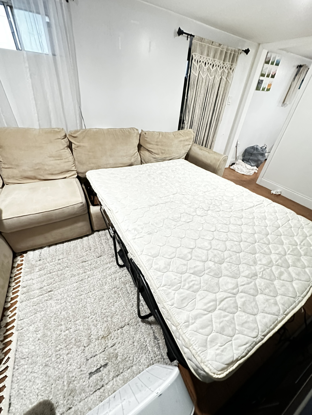 Moving sale! Sectional couch with sofa bed! Must go before - photo 3
