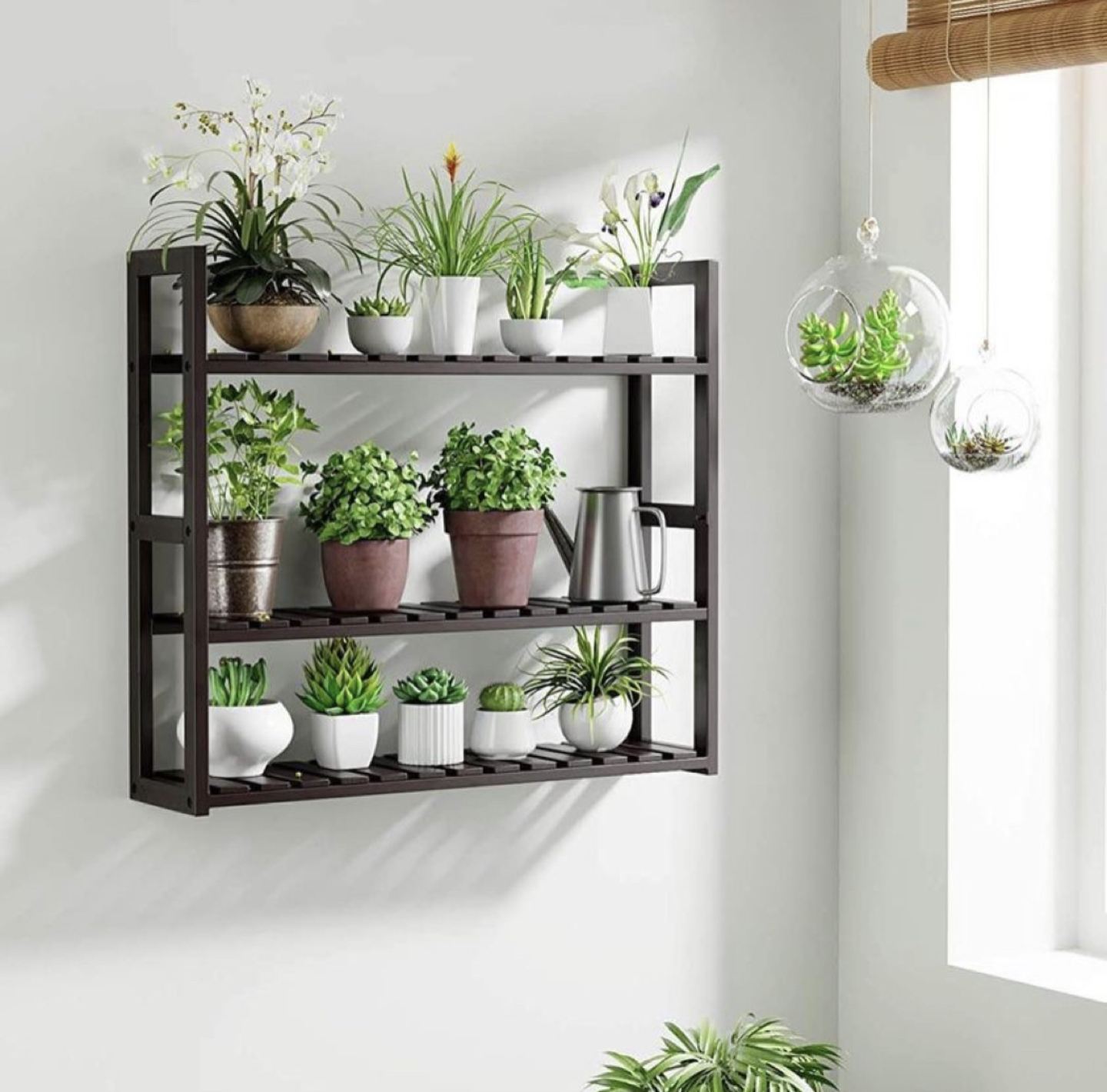 Bamboo Shelf 3-Tier Multifunctional Adjustable Layer Rack - photo 2