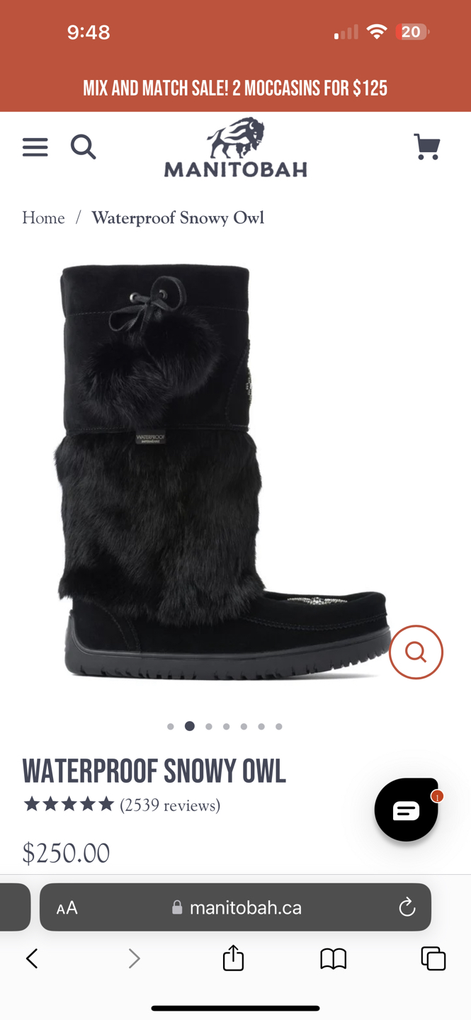 WATERPROOF SNOWY OWL manitobah boots image indicator(2)