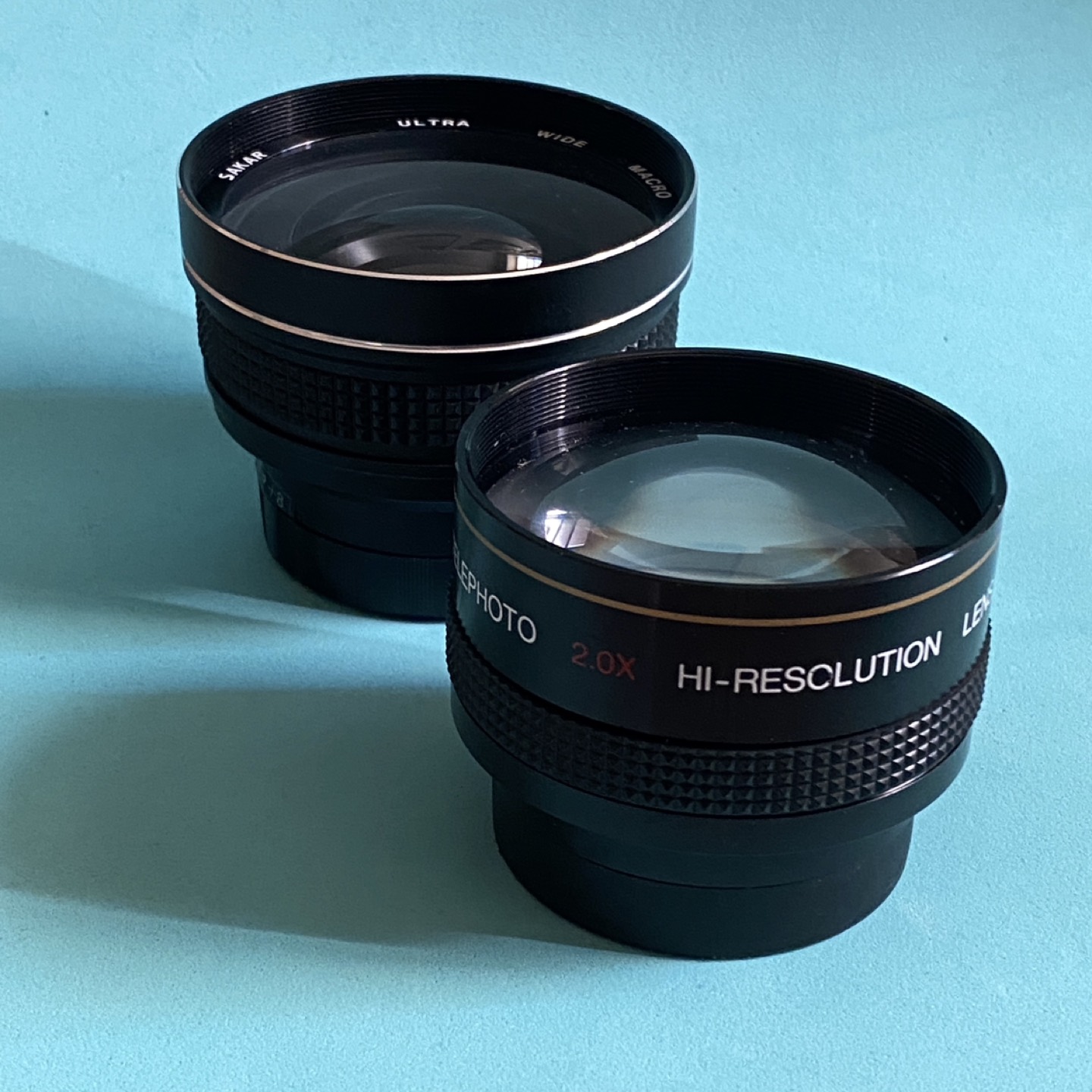 Two auxiliary camera lenses #freecycle