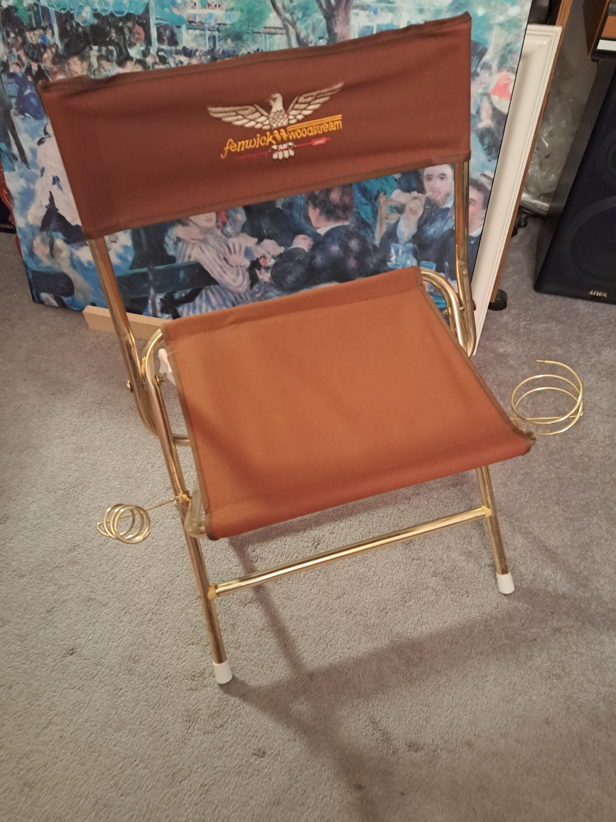 Vintage Fenwick Woodstream Portable Folding Chair