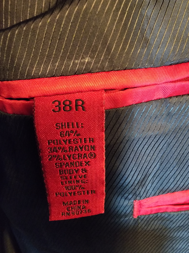 Men's Alfani Blazer Slim Fit 38R Black image indicator(4)