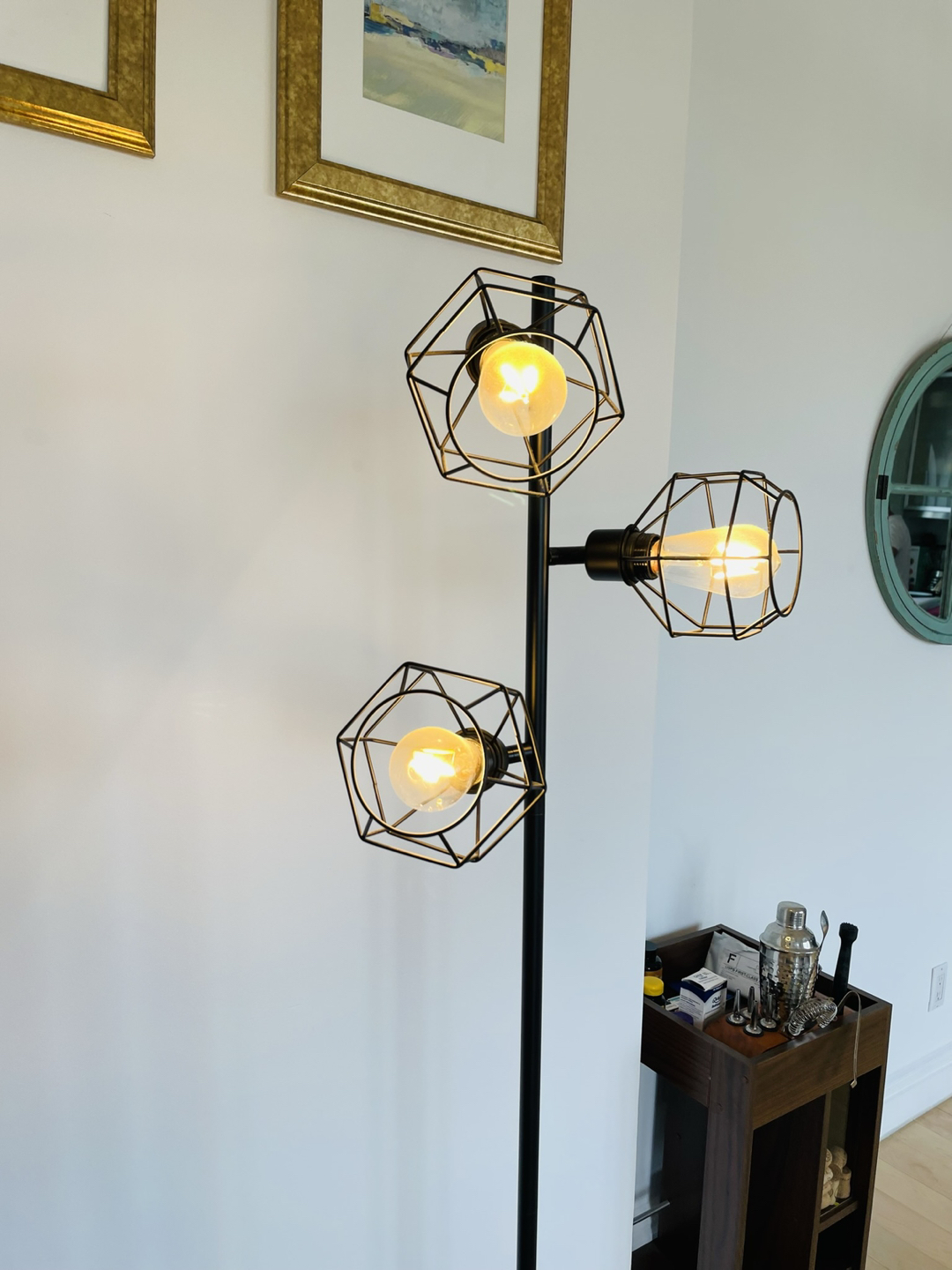 Industrial Floor Lamp With 3 Adjustable Heads - photo 4