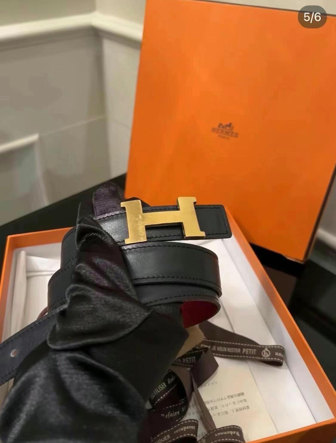 Authentic Hermes Mini Constance belt thumbnail